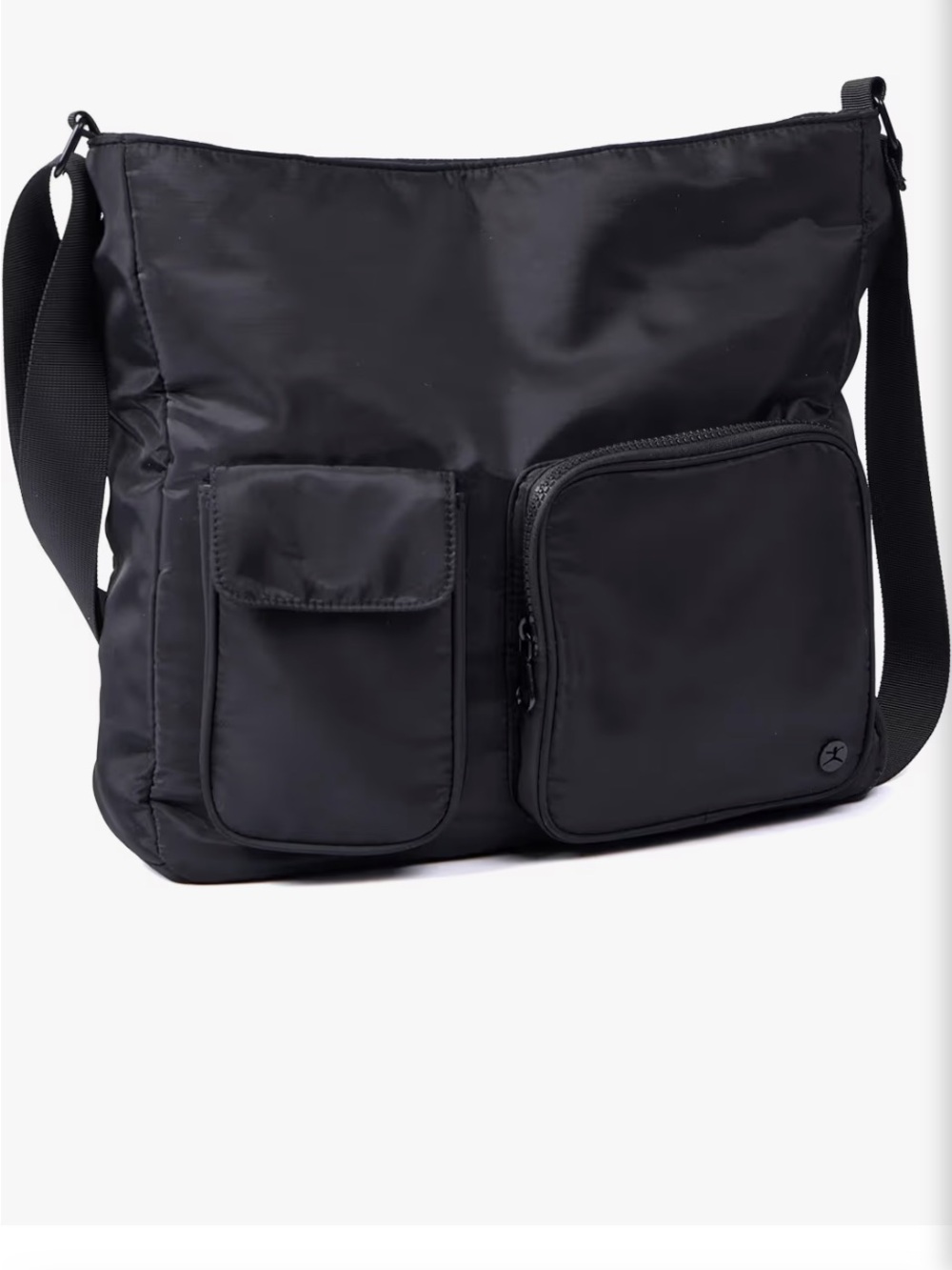 Danskin - Women’s Hobo Nylon Tote Bag, Black